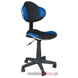 Fotel obrotowy Q-G2 Signal tkanina membranowa Czarno-niebieski