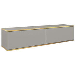 Szafka RTV ORO RTV135 Szara / Gładki front