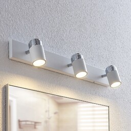 Lampy sufitowe Lindby, Kardo, ściemnialny, biały, salon, metal,