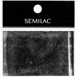 Semilac, folia transferowa do zdobienia paznokci, Black Lace