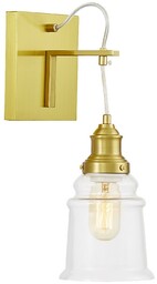 KINKIET LAMPA ŚCIENNA NOWOCZESNA LOFT MOSIĘŻNA MOLETTI W1