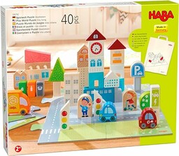 HABA Bloki Życie w mieście-Puzzle Drewno PEFC-2 Gry