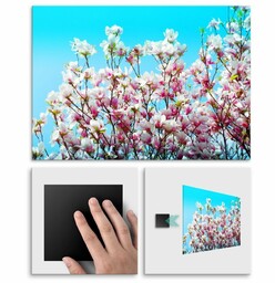 Plakat metalowy kwiaty L