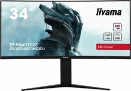 IIYAMA Monitor 34 cale GCB3480WQSU-B1 VA,UWQHD,180HZ,0.4ms,1500R(Curved), 2xHDMI,2xDP,2xUSB 3.2,2x3W,HDR400,HAS(110mm),VESA(10