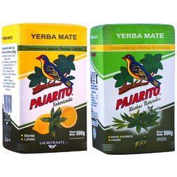 Yerba Mate Pajarito Limon + Hierbas 2x500g =