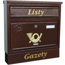 Skrzynka Na Listy Brązowa T11T Produkt Polski Skrzynka