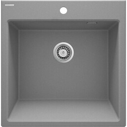 DEANTE Zlewozmywak jednokomorowy Eridan ZQE S10K Szary metaliczny
