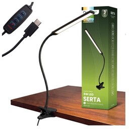 Lampka biurkowa LED giętka 8W CCT na klips