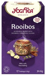 Słodka, rozgrzewająca herbata WYKWINTNY ROOIBOS, Yogi Tea, 17x1,8g