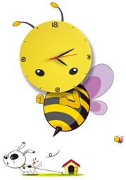 MILAGRO ML145 Lampka dziecięca BEE LED CLOCK 0,6W