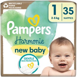 Pampers Harmonie Baby Pieluszki, rozmiar 1, 35 sztuk,
