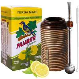Zestaw Startowy Yerba Mate Pajarito Limon + Matero