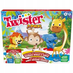 Hasbro Gra Zręcznościowa Twister Junior 2W1 F7478