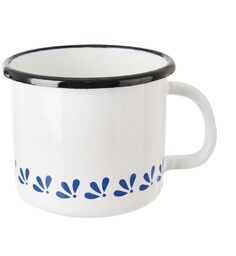 Kubek emaliowany biały MODROBILA 700 ml