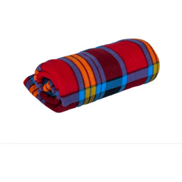 Koc polarowy krata multicolor, 150 x 200 cm