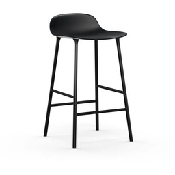 Normann Copenhagen - Stołek barowy Form H65 Steel/Black