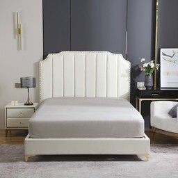 Prześcieradło Satynowe z Gumką 160x200 Taupe, Luksusowe