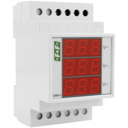 Woltomierz 3-fazowy wskaźnik napięcia 100-300V F&F DMV-3
