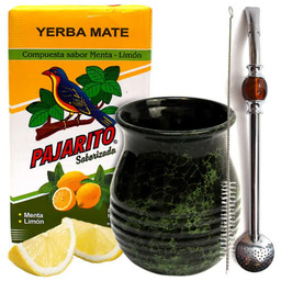 Zestaw Yerba Mate Pajarito Limon Tykwa Bombilla