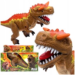 Dinozaur na baterie ryczący chodzący z dźwiękiem tyranozaur
