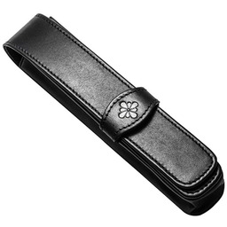 etui na długopis diplomat, skóra, czarne