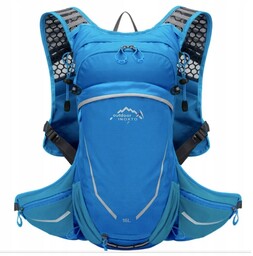 Plecak rowerowy 16L niebieski, mały plecak sportowy, plecak