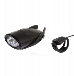 Mini Hornit lampka rowerowa klakson Czarna