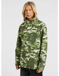 Płaszcz Przeciwdeszczowy Z Printem Camouflage