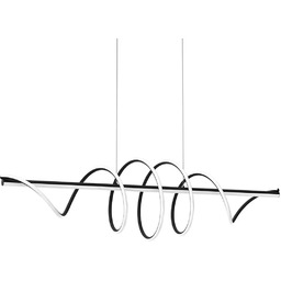Milagro Designerska lampa wisząca TWIST BLACK ML8608 LED
