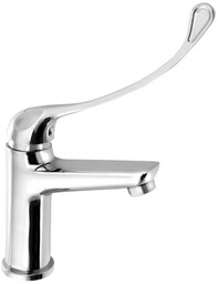 Bateria umywalkowa 25,6 cm dźwignia medyczna/łokciowa , chrom