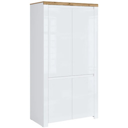 Elior Nowoczesna szafa uchylna biały połysk L6-H42