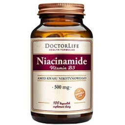 Niacinamide Vitamin B3 amid kwasu nikotynowego 500mg suplement