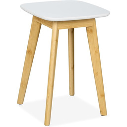 Relaxdays Taboret do jadalni z bambusa, taboret