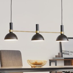 Lampa Wisząca Markslöjd, Larry, ściemnialny, czarny, kuchnia, metal,