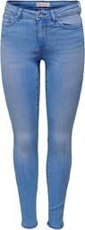 ONLY Onlwauw Mid Skinny Dnm Bj617 Noos damskie