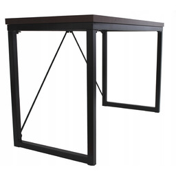 Biurko industrialne vintage loft 120x55 cm Czarne (outlet)
