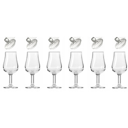 Kieliszki Krosno Pure, 6 kieliszków, 6 pokrywek