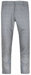 Spodnie Męskie, Chinosy z Elastanem - Szare, Duża