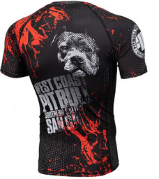 Pit Bull Rashguard Blood Dog Shortsleeve