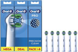 Końcówki do szczoteczki ORAL-B EB20RX-6 PrecisionClean Biały 6