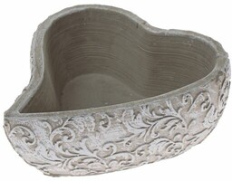 Betonowa doniczka serce Orient, 16 x 6 x