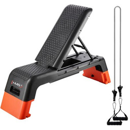 Step z funkcją ławki HMS AS009 PRO Czarno-pomarańczowy