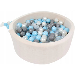 basen z kulkami Airpool szaro-niebieski beżowy