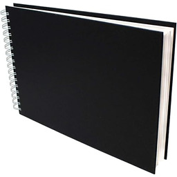 Artway Szkicownik akwarelowy 300 g/m (35% bawełna), czarny,