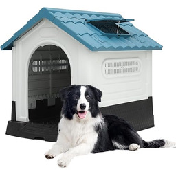 MoNiBloom Łatwy do czyszczenia, izolowany domek dla psów