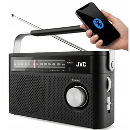 Radio Przenośne Jvc RA-E315B Fm Bluetooth Zasilanie Sieciowo-Bateryjne