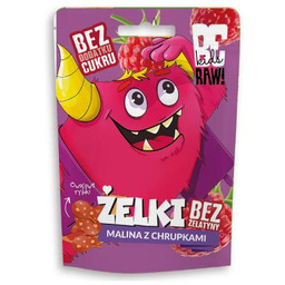BeRAW Kids Żelki Malina z chrupkami, 35 g