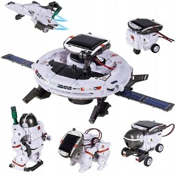 ROBOT SOLARNY 6w1 ZESTAW KONSTRUKCYJNY ZABAWKA STATEK ASTRONAUTA