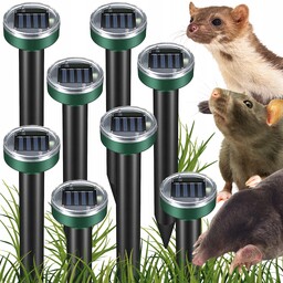 8x Silny Odstraszacz Solarny Na Krety Nornice Kretów