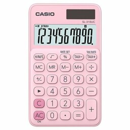 Kalkulator kieszonkowy 10-pozycyjny CASIO jasnoróżowy /Sl-310UC-PK-S/